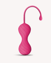 VervePearls - Ergonomic Silicone Kegel Beads - Pink Swirl