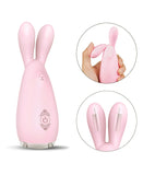 Pink Bunny Dual-Tip Vibrator – Soft Silicone Intimate Toy with Multi-Speed Vibration