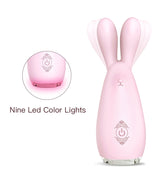 Pink Bunny Dual-Tip Vibrator – Soft Silicone Intimate Toy with Multi-Speed Vibration