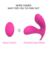 Vivid Curve Dual-Stimulation Wearable Vibrator – Silicone Rechargeable Toy with Remote Control