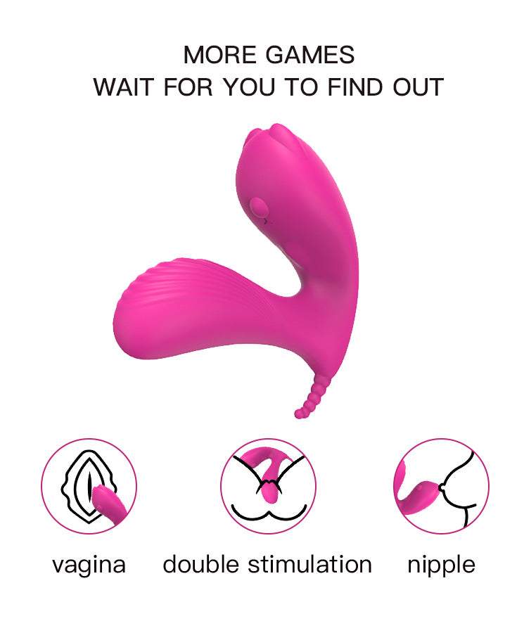 Vivid Curve Dual-Stimulation Wearable Vibrator – Silicone Rechargeable Toy with Remote Control