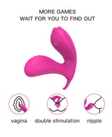 Vivid Curve Dual-Stimulation Wearable Vibrator – Silicone Rechargeable Toy with Remote Control