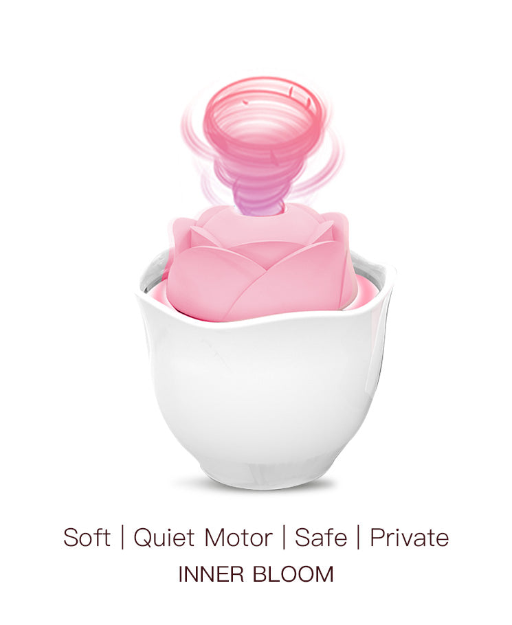 Bloom Bowl Rose Stimulator – Ergonomic Silicone Intimate Toy with Suction & Vibration