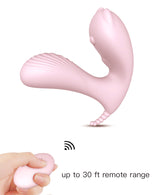 Vivid Curve Dual-Stimulation Wearable Vibrator – Silicone Rechargeable Toy with Remote Control