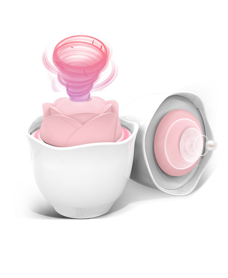 Bloom Bowl Rose Stimulator – Ergonomic Silicone Intimate Toy with Suction & Vibration