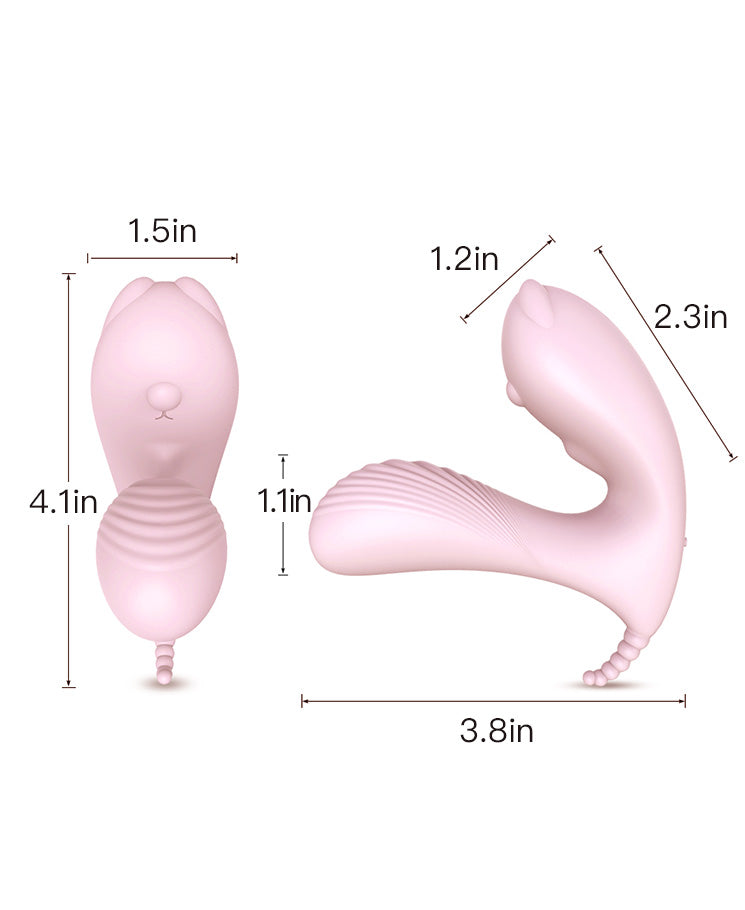 Vivid Curve Dual-Stimulation Wearable Vibrator – Silicone Rechargeable Toy with Remote Control