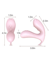 Vivid Curve Dual-Stimulation Wearable Vibrator – Silicone Rechargeable Toy with Remote Control