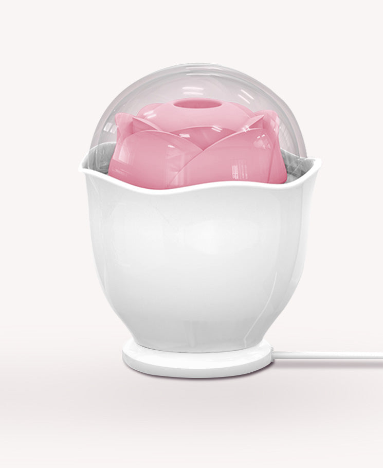 Bloom Bowl Pink  Rose Stimulator – Ergonomic Silicone Intimate Toy with Suction & Vibration