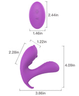 Vivid Curve Dual-Stimulation Wearable Vibrator – Silicone Rechargeable Toy with Remote Control