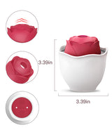 Bloom Bowl Rose Stimulator – Ergonomic Silicone Intimate Toy with Suction & Vibration