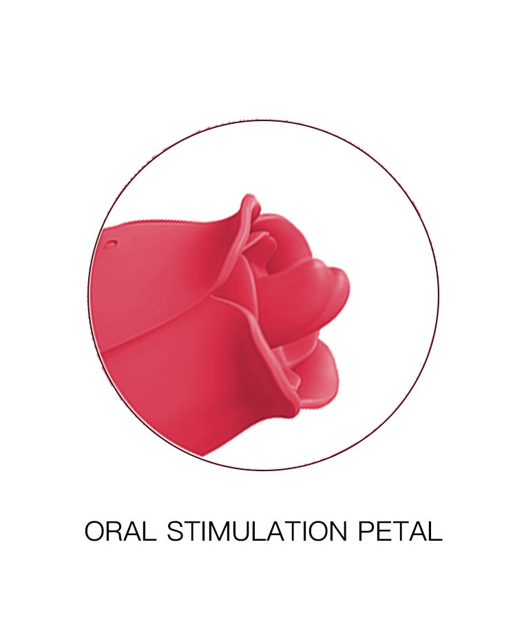 Rose Ecstasy-vibrator for woman tongue licking clitoral