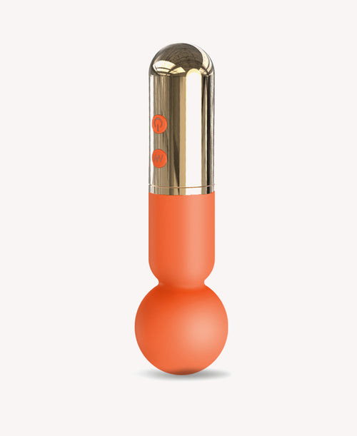 Blush Gold Lipstick Wand Vibrator