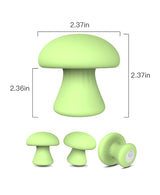 Pink Mushroom Wand Massager Attachment Set – Silicone Textured Heads for Customized Stimulation