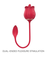 Rose ecstasy-vibrator for woman tongue licking clitoral