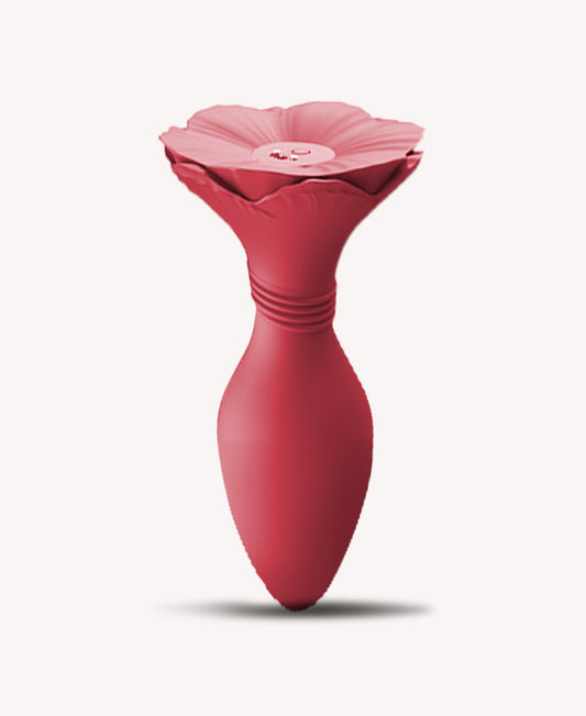 Rose ecstasy-Scarlet Rose Silicone Vibrator 745