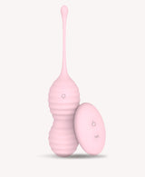 pink sculpt kegel ball  - textured silicone pelvic floor training set for - intimate wellness.