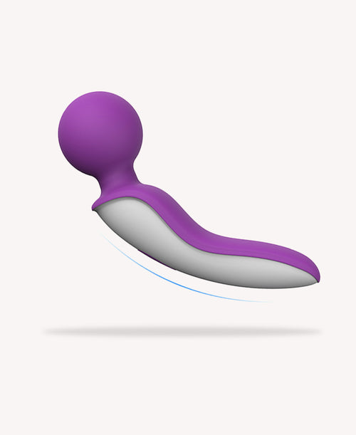Rechargeable Purple Wand Massager for Clitoral Stimulation