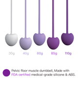 purple cherry kegel ball set - silicone weighted training balls for intimate wellness (Set)