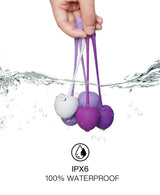 purple cherry kegel ball set - silicone weighted training balls for intimate wellness (Set)