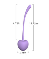 purple cherry kegel ball set - silicone weighted training balls for intimate wellness (Set)