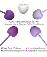 purple cherry kegel ball set - silicone weighted training balls for intimate wellness (Set)