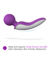 Rechargeable Purple Wand Massager for Clitoral Stimulation