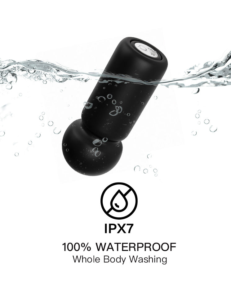 Noir Sphere Mini Wand Vibrator – Compact Silicone Massager with Powerful Vibration