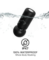 Noir Sphere Mini Wand Vibrator – Compact Silicone Massager with Powerful Vibration