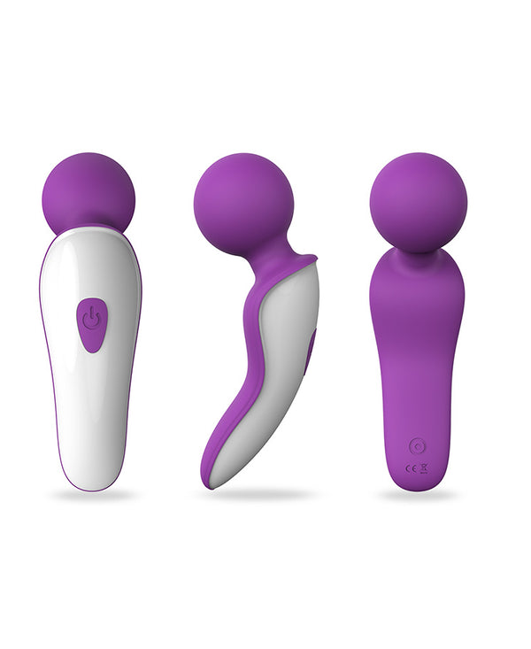 Rechargeable Purple Wand Massager for Clitoral Stimulation