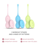 pink sculpt kegel ball  - textured silicone pelvic floor training set for - intimate wellness.