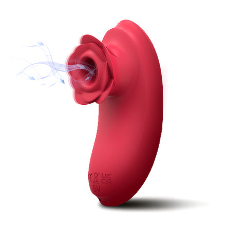 rose sucker- Ergonomic Silicone pleasure Toy with suction & Vibration