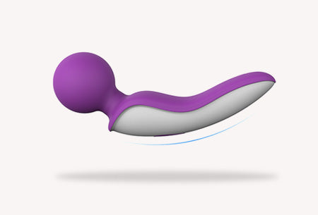 Rechargeable Purple Wand Massager for Clitoral Stimulation