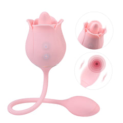 SHD-S361rose tongue licking thrusting vibrator for women G spot  3 in1
