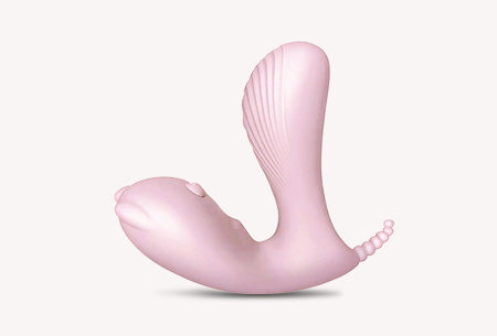 Vivid Curve Dual-Stimulation Wearable Vibrator – Silicone Rechargeable Toy with Remote Control