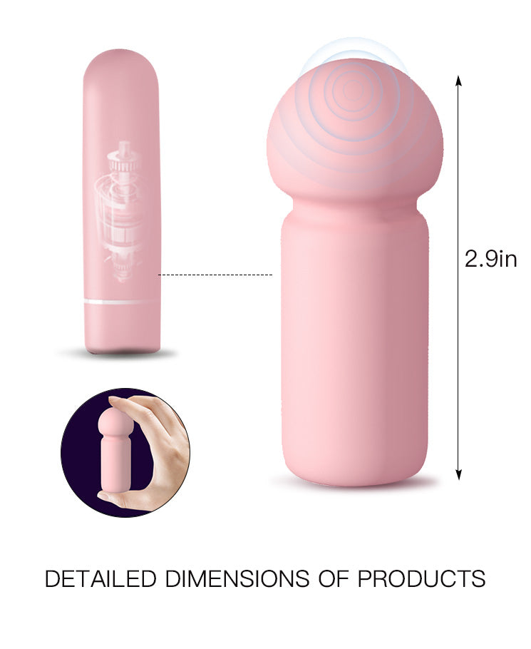 Noir Sphere Mini Wand Vibrator – Compact Silicone Massager with Powerful Vibration