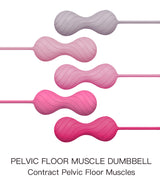 VervePearls - Ergonomic Silicone Kegel Beads - Pink Swirl
