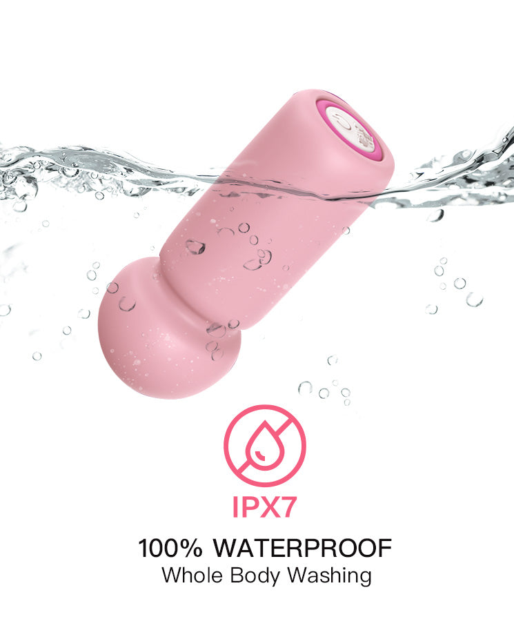 Noir Sphere Mini Wand Vibrator – Compact Silicone Massager with Powerful Vibration