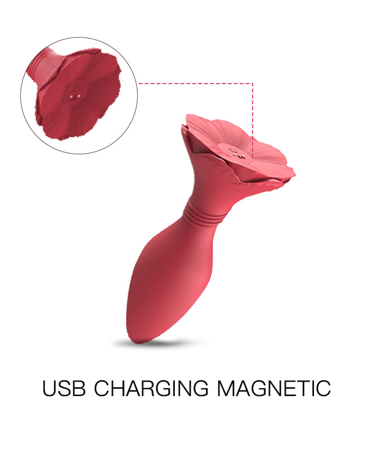 Rose ecstasy-Scarlet Rose Silicone Vibrator