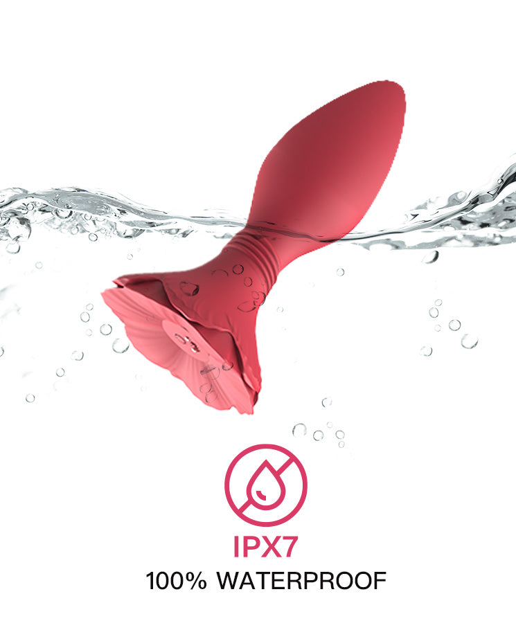 Rose ecstasy-Scarlet Rose Silicone Vibrator