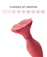 Rose ecstasy-Scarlet Rose Silicone Vibrator