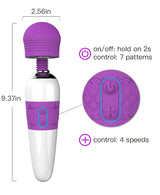 Slate Flex Retractable Bullet Vibrator – Silicone Thrusting Toy with Textured Grip & Multi-Speed Vibration