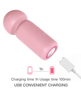 Noir Sphere Mini Wand Vibrator – Compact Silicone Massager with Powerful Vibration