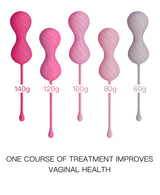 VervePearls - Ergonomic Silicone Kegel Beads - Pink Swirl (Set)