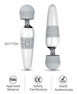 Slate Flex Retractable Bullet Vibrator – Silicone Thrusting Toy with Textured Grip & Multi-Speed Vibration