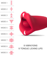 Red Rose Whisper Multi-Function Intimate Massager