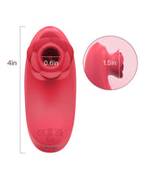 rose sucker- Ergonomic Silicone pleasure Toy with suction & Vibration