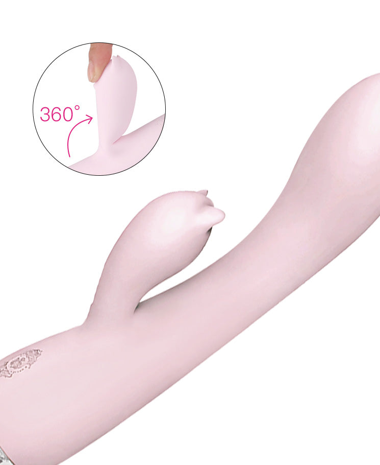 Dream Pink-Blush Bunny G-Spot & Clitoral Stimulator